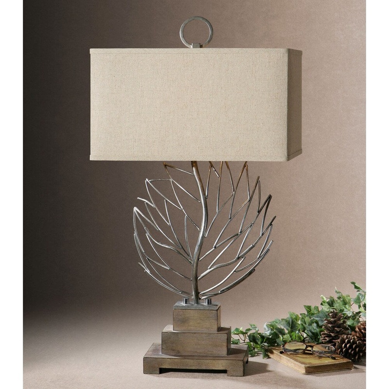 Uttermost Argento Welded Aluminum and Resin Table Lamp