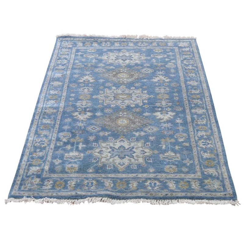Shahbanu Rugs Karajeh Design Pure Wool Hand-Knotted Oriental Rug (3'2" x 5'1") - 3'2" x 5'1"