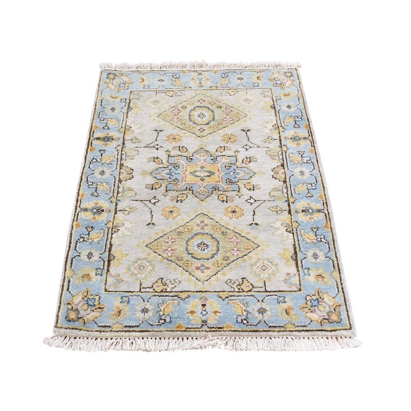 Shahbanu Rugs Karajeh Design Pure Wool Hand-Knotted Oriental Rug Mat (2'0" x 3'0") - 2'0" x 3'0"