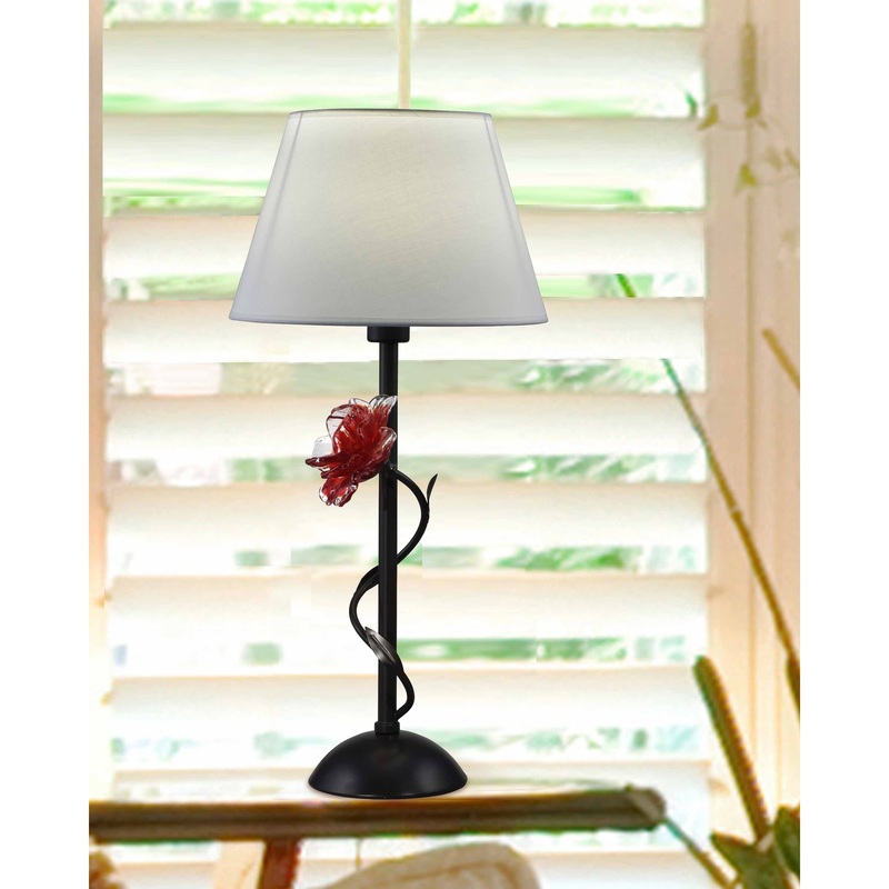 Springdale 26.5"H Rose Gold Hand Blown Art Glass Table Lamp