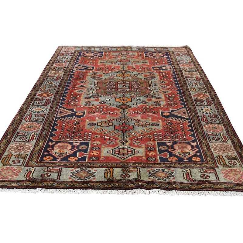 Shahbanu Rugs New Persian Mosel Hand-Knotted Pure Wool Oriental Rug (4'7" x 6'3") - 4'7" x 6'3"