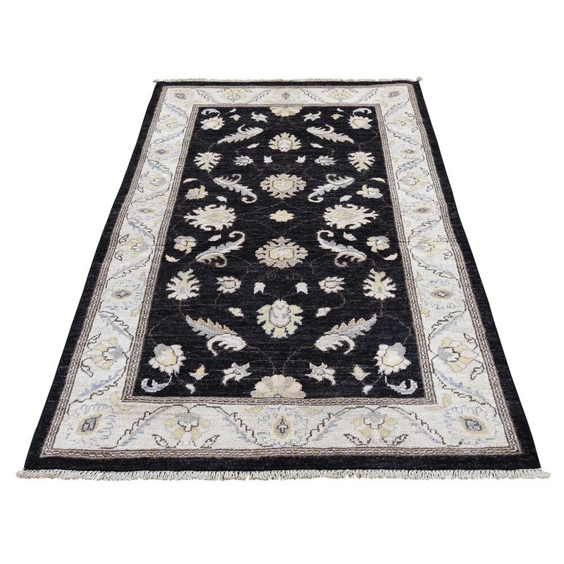 Shahbanu Rugs Peshawar Pure Wool Hand Knotted Oriental Rug (3'2" x 4'10") - 3'2" x 4'10"