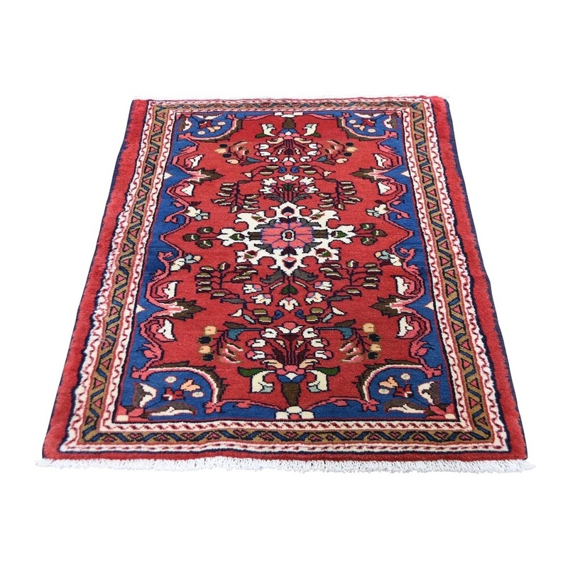 Shahbanu Rugs Red New Persian Lilahan Pure Wool Hand-Knotted Oriental Rug (2'5" x 3'9") - 2'5" x 3'9"
