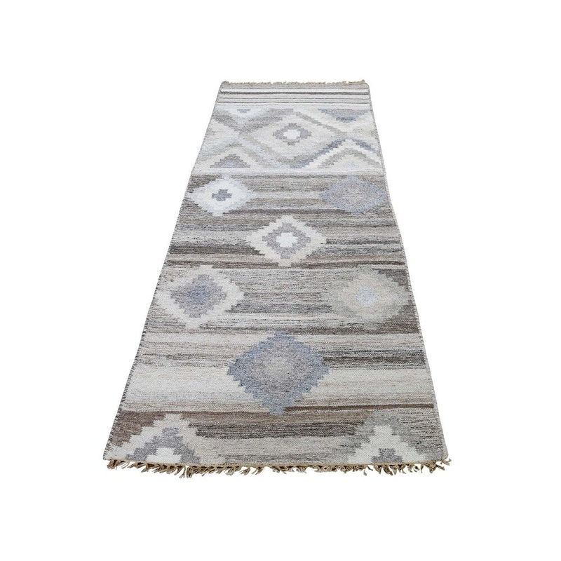 Shahbanu Rugs Reversible Flat Weave Anatolian Kilim Hand Woven Runner Rug (2'7" x 8'0") - 2'7" x 8'0"