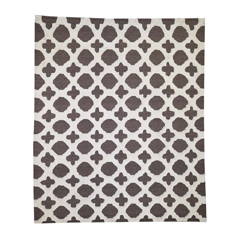 Shahbanu Rugs Brown Moroccan Berber Hi-lo Wool Hand-Knotted Oriental Rug (8'1" x 9'8") - 8'1" x 9'8"