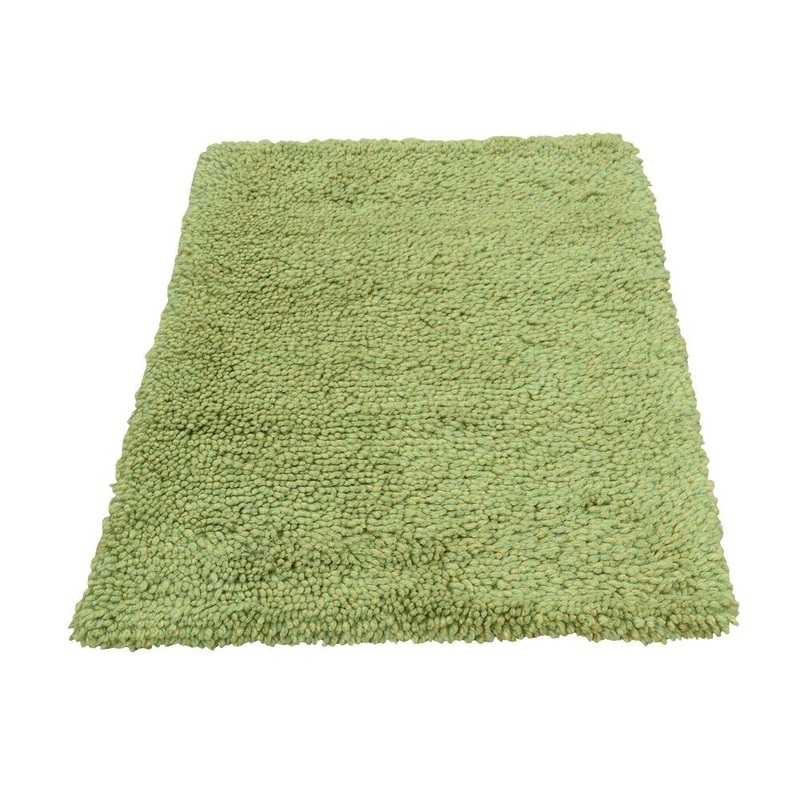 Shahbanu Rugs Hand Knotted 100 Percent Wool Green Gabbeh Oriental Rug (2'0" x 3'1") - 2'0" x 3'1"