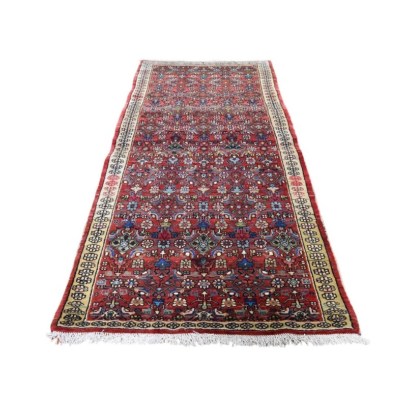 Shahbanu Rugs North West Persian Pure Wool Runner Hand-Knotted Oriental Rug (3'2" x 7'6") - 3'2" x 7'6"