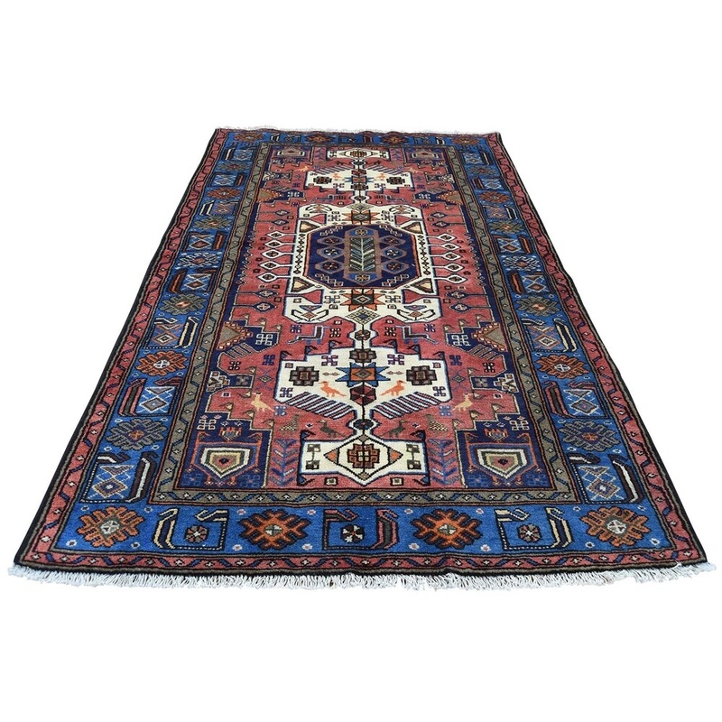 Shahbanu Rugs Pure Wool Hand-Knotted New Persian Malayer Oriental Rug (4'1" x 6'6") - 4'1" x 6'6"