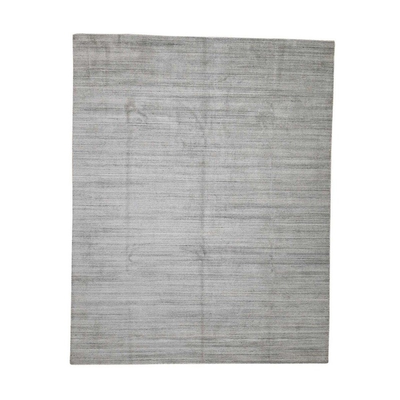 Shahbanu Rugs Art Silk Gabbeh With Grass Design Hand-Loomed Oriental Rug (8'1" x 10'1") - 8'1" x 10'1"
