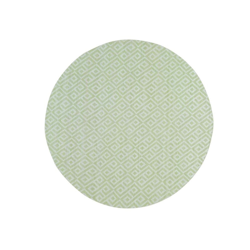 Shahbanu Rugs Hand-Knotted Flat Weave Durie Kilim Reversible Round Oriental Rug (6'0" x 6'0") - 6'0" x 6'0"