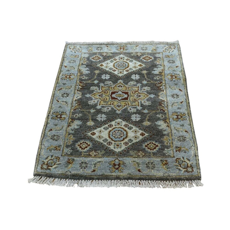 Shahbanu Rugs Hand-Knotted Karajeh Design Pure Wool Oriental Rug (2'1" x 3'0") - 2'1" x 3'0"