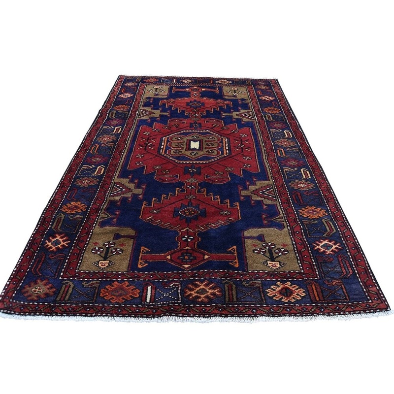 Shahbanu Rugs Hand-Knotted Pure Wool New Persian Malayer Oriental Rug (4'4" x 6'8") - 4'4" x 6'8"
