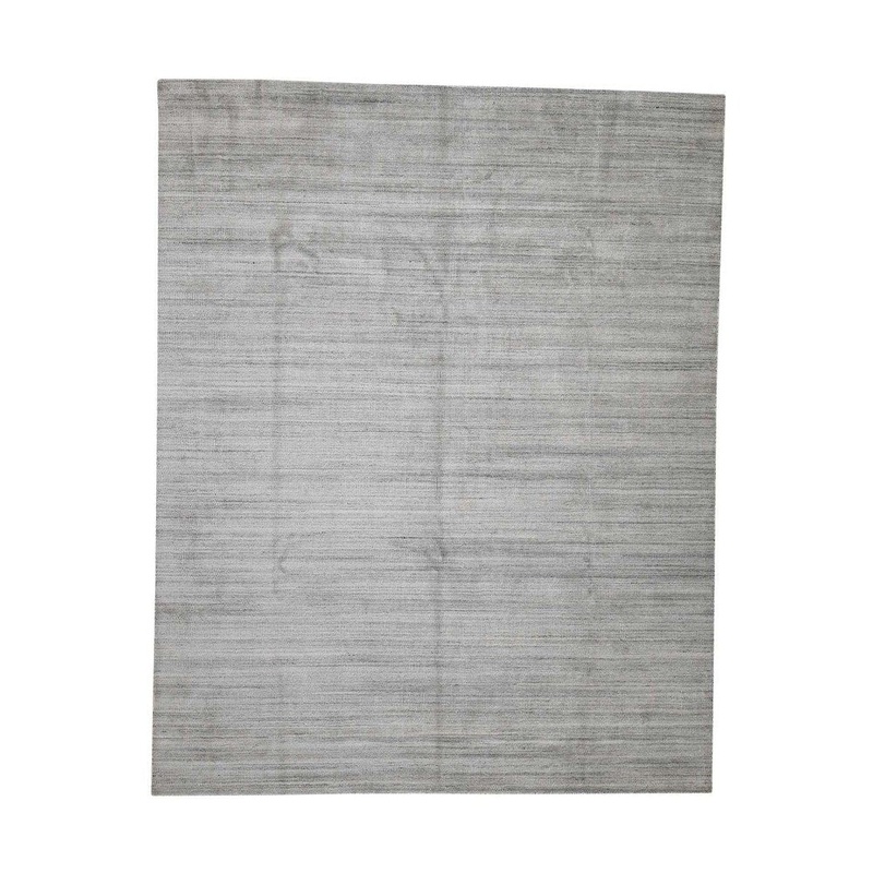 Shahbanu Rugs Art Silk Gabbeh With Grass Design Hand-Loomed Oriental Rug (8'0" x 10'2") - 8'0" x 10'2"