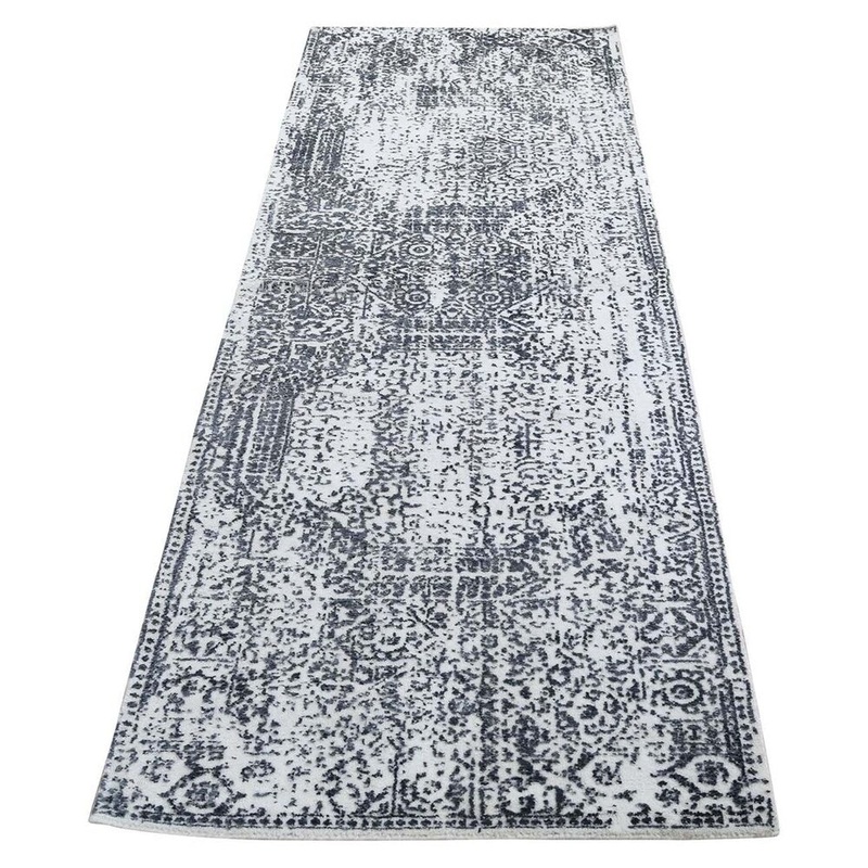 Shahbanu Rugs Ivory Hand-Loomed Mamluk Design Runner Oriental Rug (2'5" x 7'9") - 2'5" x 7'9"