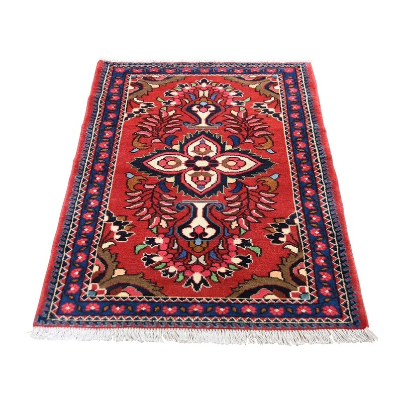 Shahbanu Rugs Red New Persian Lilahan Pure Wool Hand-Knotted Oriental Rug (2'6" x 4'0") - 2'6" x 4'0"