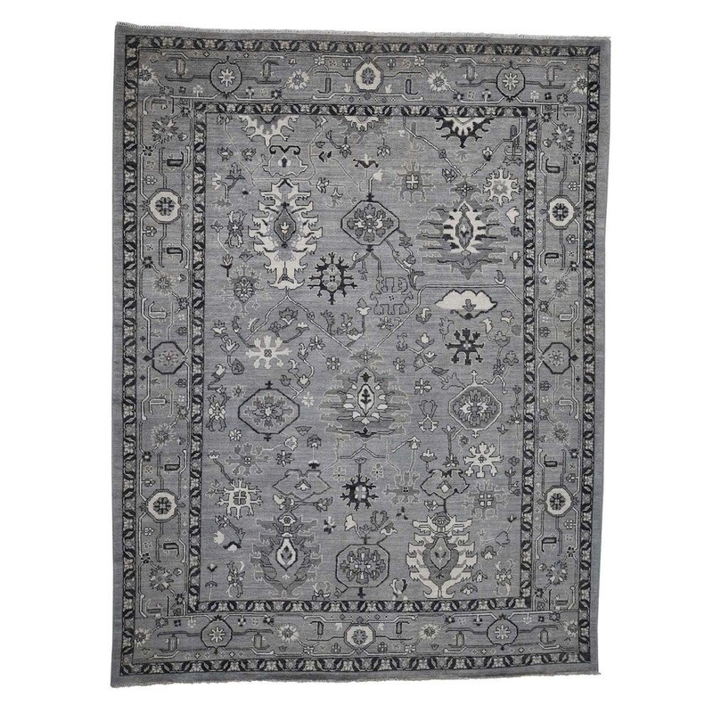 Shahbanu Rugs Undyed Natural Colors With Karajeh Design Pure Wool Hand-Knotted Rug (9'1" x 12'0") - 9'1" x 12'0"
