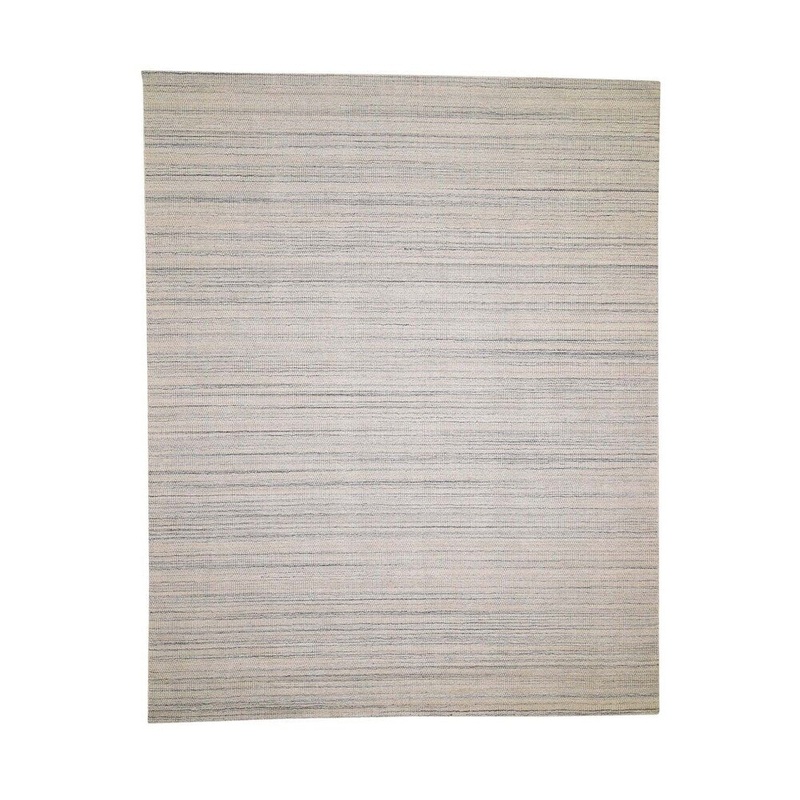 Shahbanu Rugs Gabbeh With Grass Design Pure Wool Hand-Loomed Oriental Rug (8'0" x 10'0") - 8'0" x 10'0"