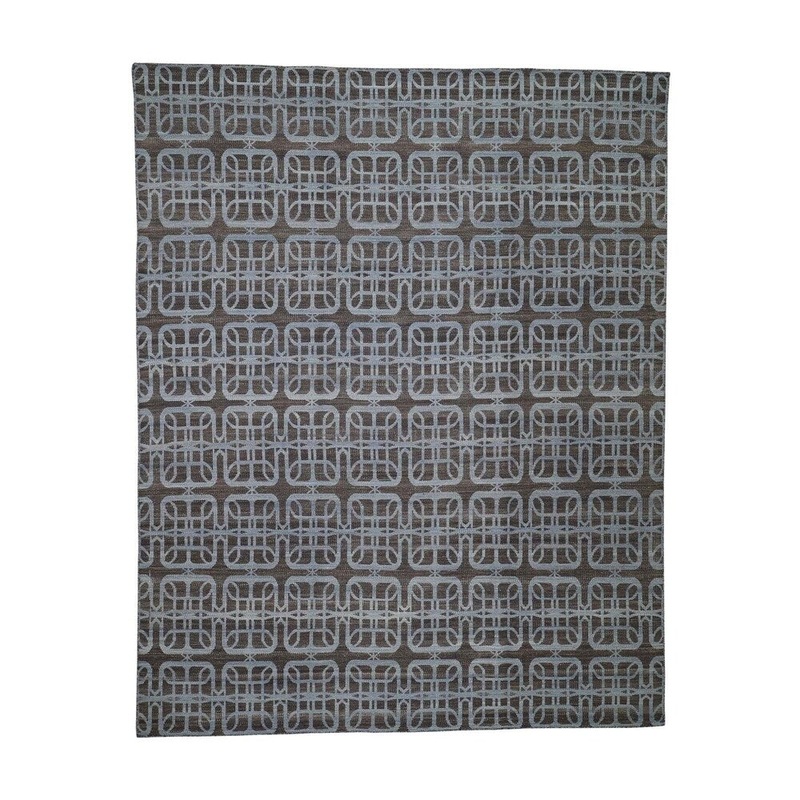 Shahbanu Rugs Hand Woven Flat Weave Pure Wool Reversible Kilim Oriental Rug (8'0" x 10'0") - 8'0" x 10'0"