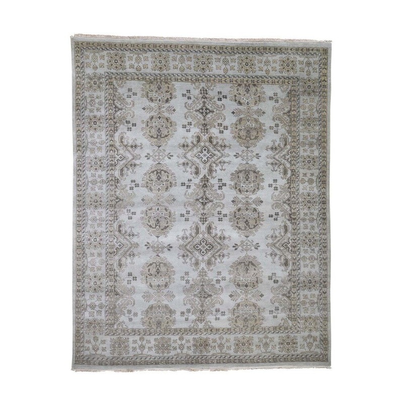 Shahbanu Rugs Pure Wool And Sturdy Oushak Design Hand-Knotted Oriental Rug (8'0" x 10'0") - 8'0" x 10'0"