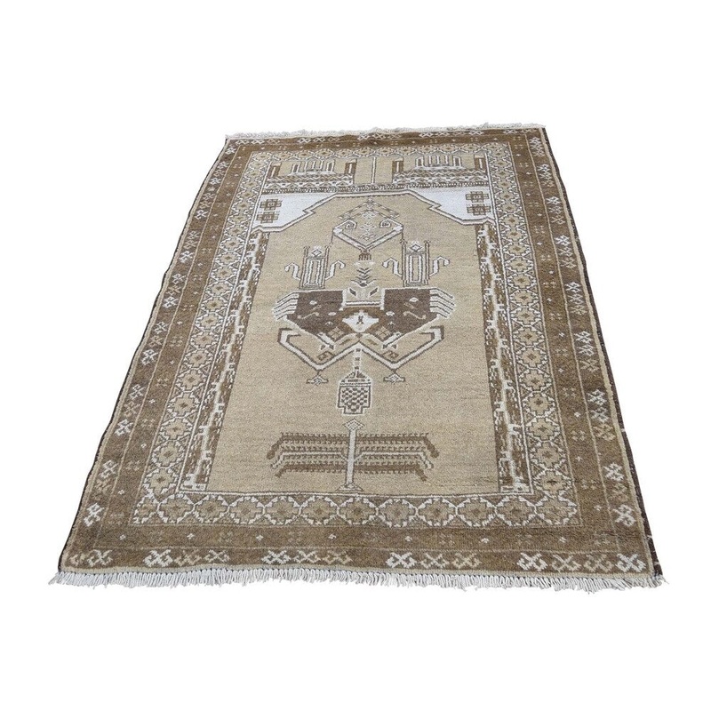 Shahbanu Rugs Hand Knotted Persian Baluch With Natural Colors Oriental Rug (3'1" x 4'7") - 3'1" x 4'7"