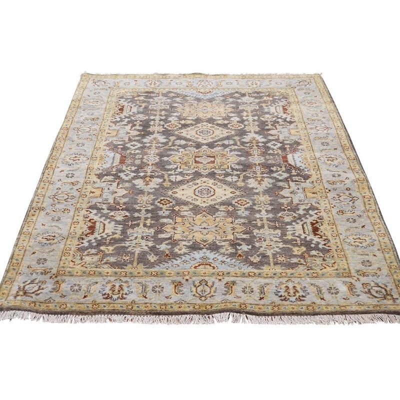 Shahbanu Rugs Pure Wool Karajeh design Hand-Knotted Oriental Rug (3'10" x 6'0") - 3'10" x 6'0"