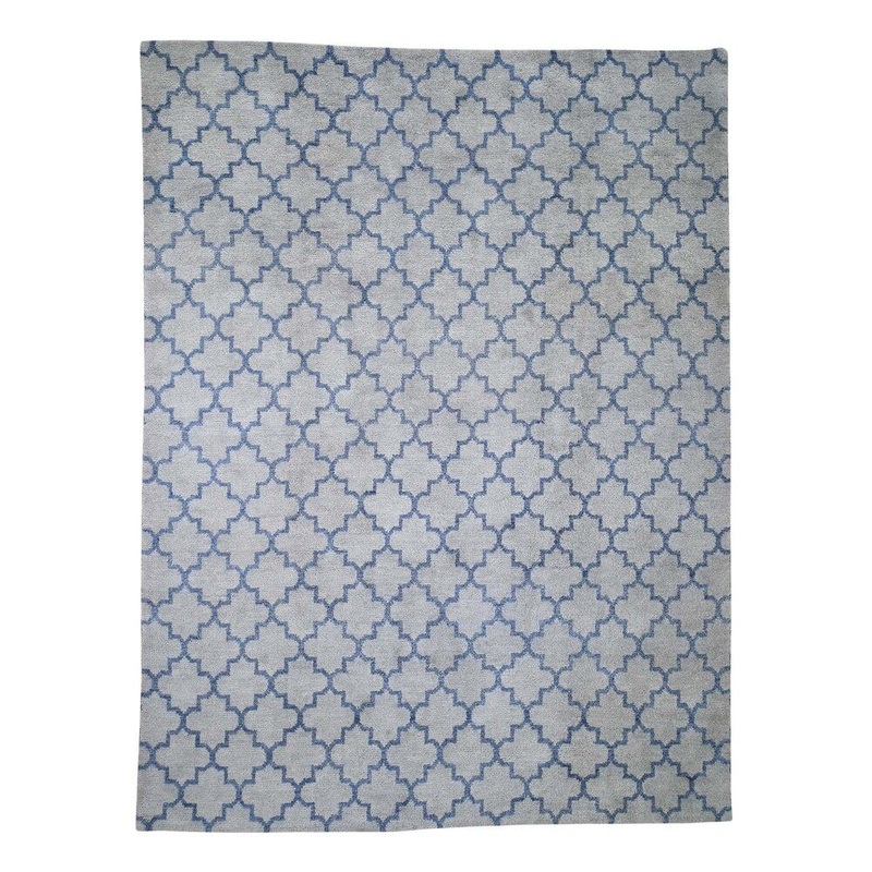Shahbanu Rugs Thick and Plush Moroccan Berber Hand-Knotted Pure Wool Oriental Rug (9'1" x 12'0") - 9'1" x 12'0"