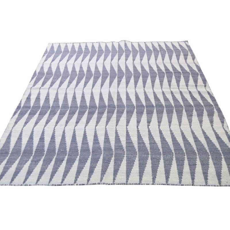 Shahbanu Rugs Reversible Kilim Pure Wool Flat Weave Hand Woven Oriental Rug (5'0" x 7'0") - 5'0" x 7'0"