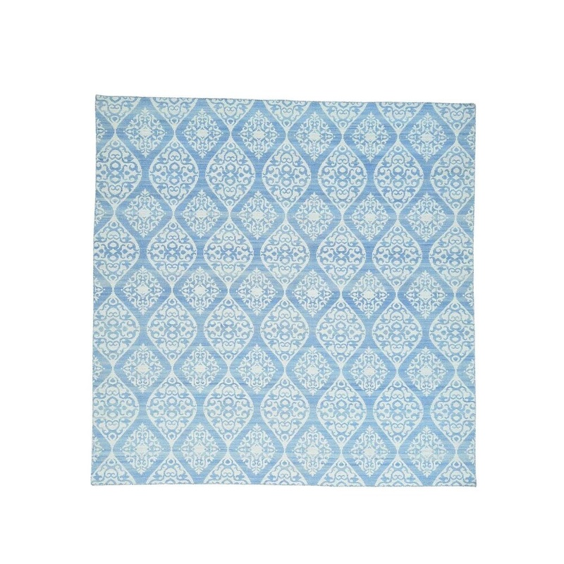 Shahbanu Rugs Flat Weave Hand Woven Durie Kilim Reversible Square Rug (9'10" x 10'0") - 9'10" x 10'0"