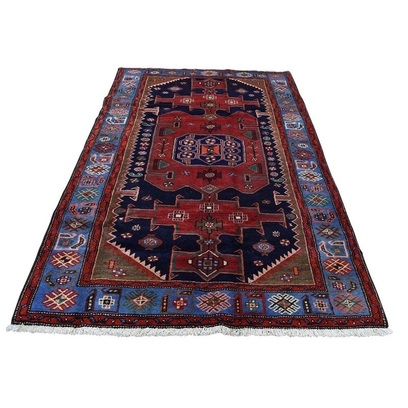 Shahbanu Rugs Hand-Knotted New Persian Mosel Pure Wool Oriental Rug (4'4" x 7'0") - 4'4" x 7'0"
