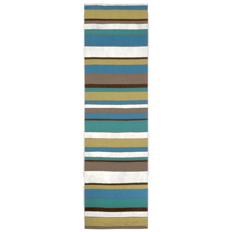 Multi Stripe Outdoor Rug